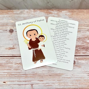 St. Anthony of Padua Prayer Card
