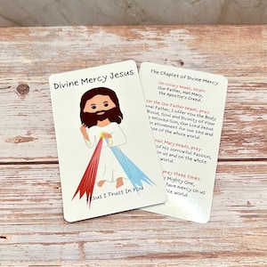 Divine Mercy Jesus Prayer Card