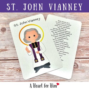 St. John Vianney Prayer Card