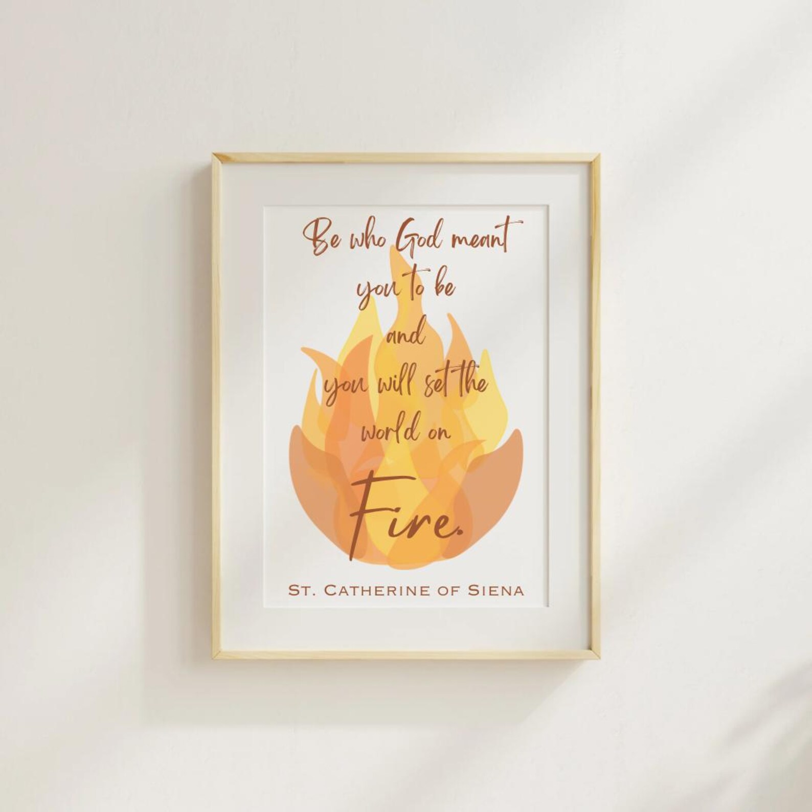 Catherine of Siena Quote Print - Etsy