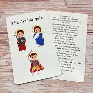 Archangels Prayer Card