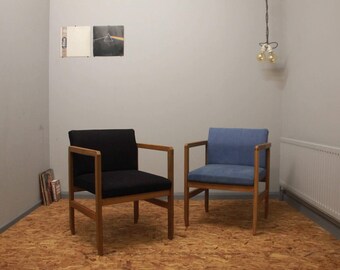 Lounge Chairs - Limted Edition - Reupholstered - Denim Uniqueness