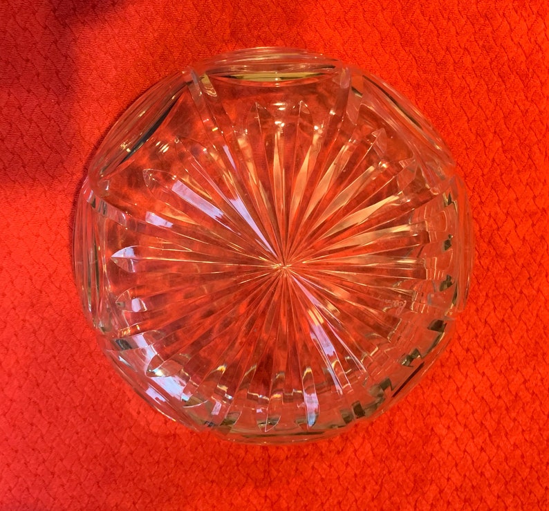 Vintage Royal Brierley Signed Cut Lead Crystal Salad Bowl Etsy