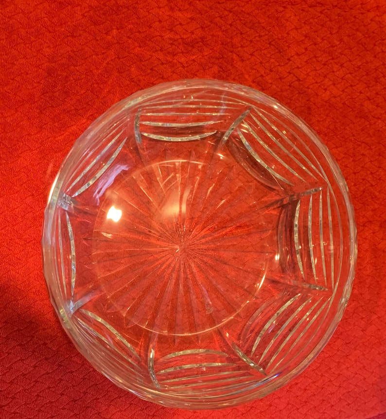 Vintage Royal Brierley Signed Cut Lead Crystal Salad Bowl Etsy