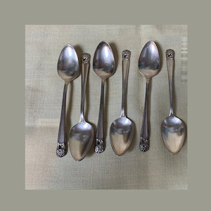 1847 Rogers Bros. Eternally Yours Silver Plate Teaspoon Lot of 6
