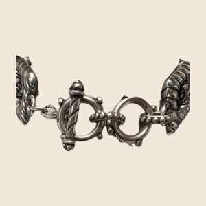 Brighton Silver Tone Rope Link Adjustable Toggle Bracelet 8” w Tin image 6