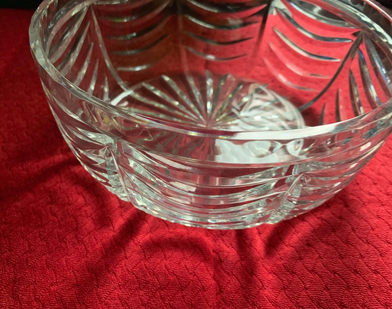 Vintage Royal Brierley Signed Cut Lead Crystal Salad Bowl Etsy