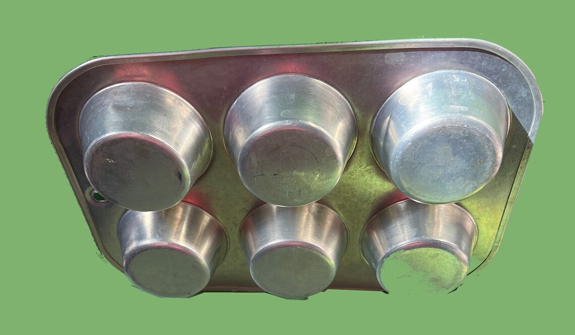Comet Aluminum Baking 6muffin Cupcake Pans Tins Made in USA Etsy