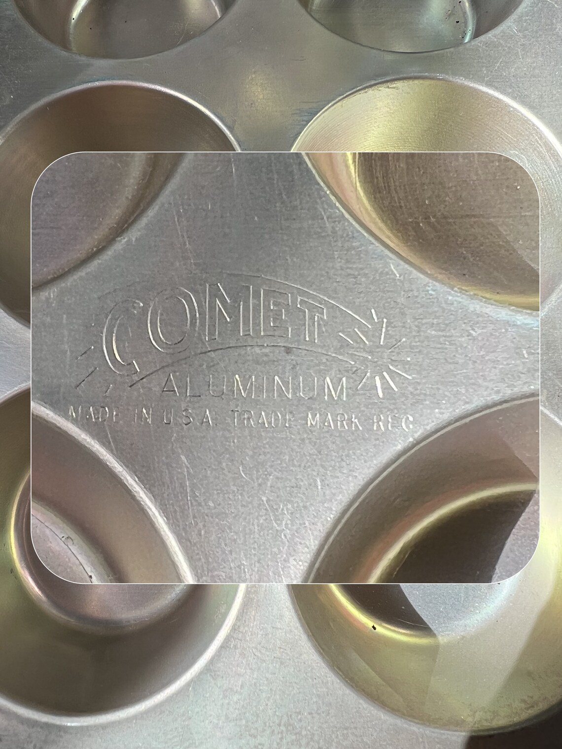 Comet Aluminum Baking 6muffin Cupcake Pans Tins Made in USA Etsy