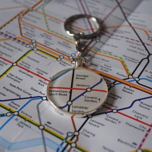 Personalised London Underground Keyring