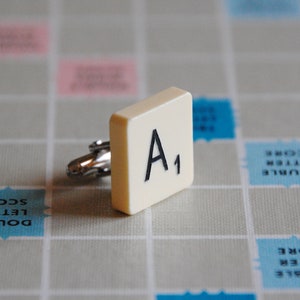Boutons de manchette Scrabble personnalisés
