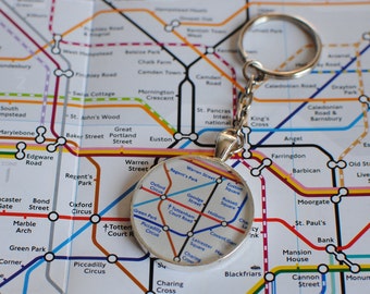Personalised London Underground Keyring