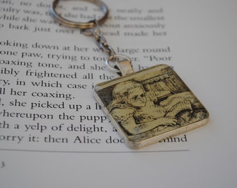 Alice in Wonderland Stamp Keyring