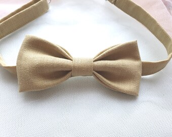 Tan easy fix clip bow tie 60s formal wedding after five