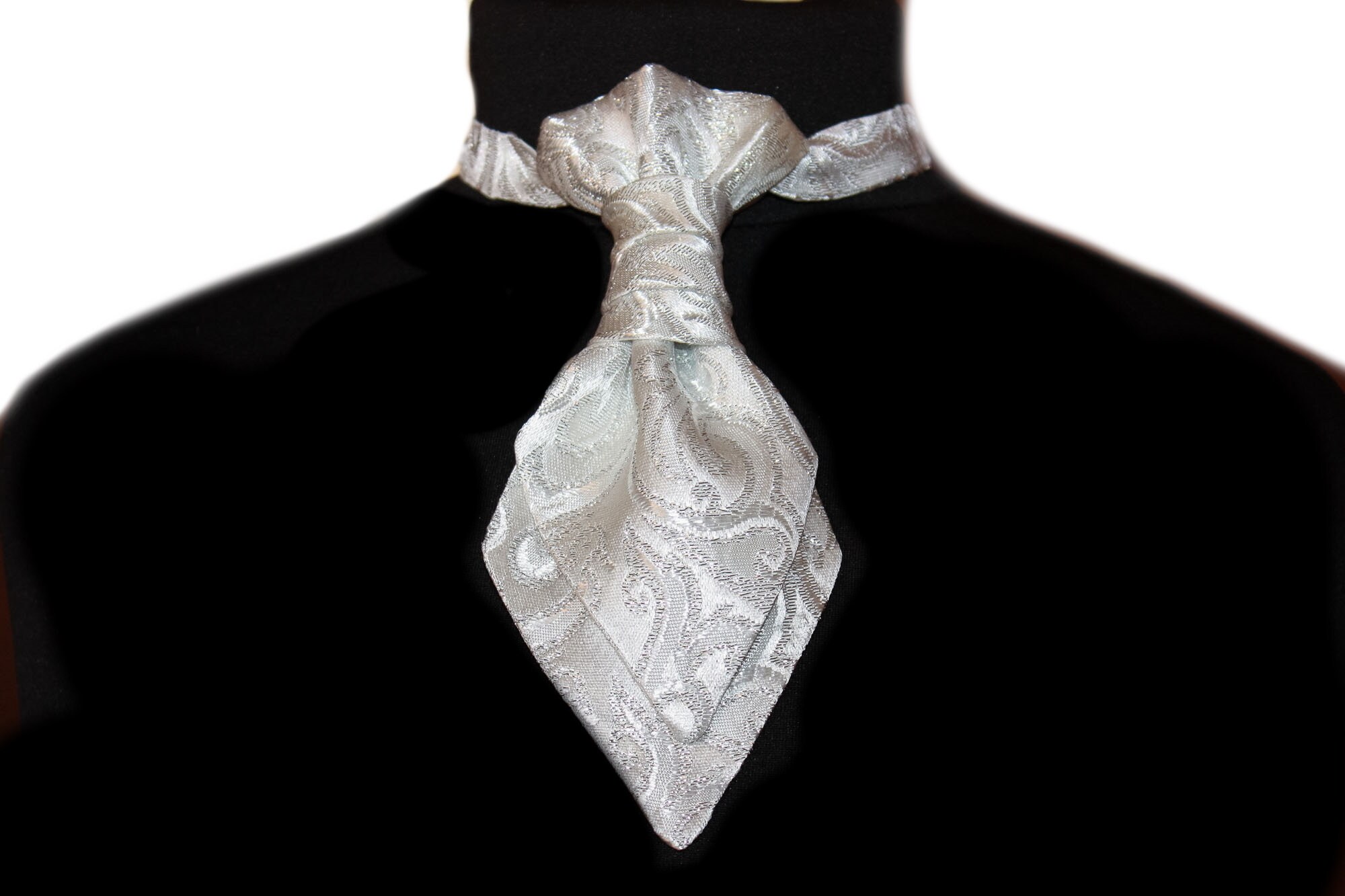 DQT Woven Greek Key Marigold Yellow Wedding Pre-Tied Mens Cravat 