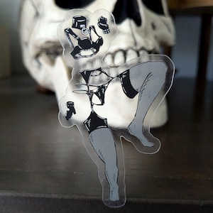 3" Invisible Girl Aufkleber
