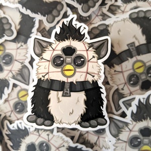 PinFurb 3 "Vinilo mate Furby Halloween Pegatina