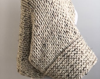 Gebreid vestpatroon, handgebreid truipatroon, gebreid boleropatroon, schouderophalend breipatroon, grof gebreid vest, breipatroon NEDERLANDS