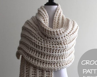 Crochet pattern, crochet stole/wrap pattern-  PDF Instant Download Crochet Pattern, crochet shawl pattern, DIY tutorial, NOT finished