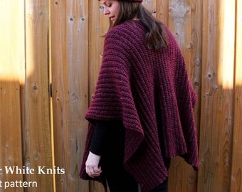 Crochet ruana pattern, Crochet poncho pattern, Crochet cape, Crochet wrap pattern, Cardigan pattern, Poncho, Pdf, ENGLISH LANGUAGE