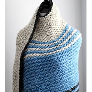 Triangle shawl pattern, Large shawl knitting pattern, Triangle wrap knitting pattern, knit shawl, knit wrap, PDF Knitting Pattern, ENGLISH
