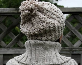 Textured Stitch Crochet Hat Pattern, Crochet hat pattern, Slouchy crochet beanie, PDF Crochet Pattern, Slouchy Beanie crochet,  ENGLISH