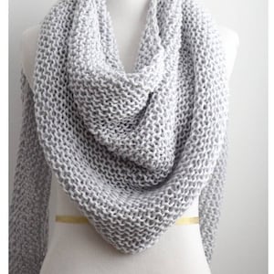 Knitting Pattern-knit shawl, Easy knitted shawl pattern, Crescent shape shawl pattern, Shawl knitting pattern, Hand-knit shawl, ENGLISH