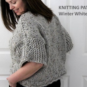 Beginner sweater pattern, Chunky Knit Sweater pattern, Hand-knit sweater pattern, Oversized sweater pattern, Knit sweater pattern, ENGLISH
