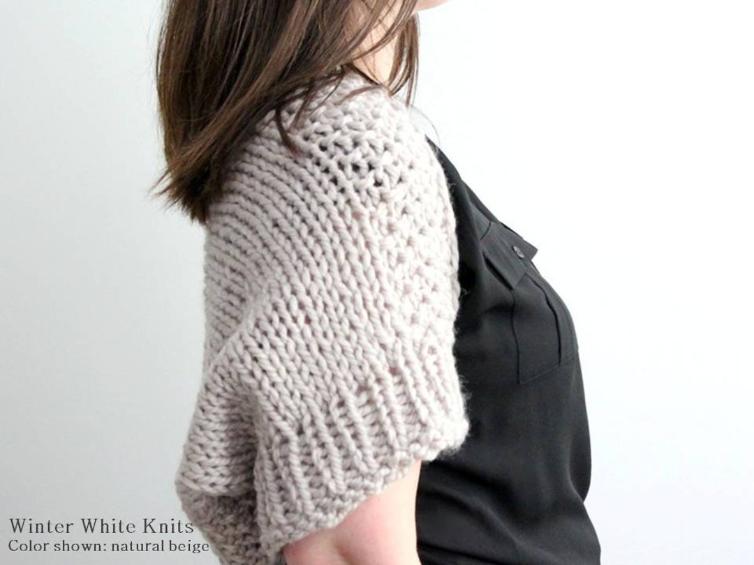 Chunky Knit Cardigan Knit Bolero Sweater Knit Shrug Knit - Etsy