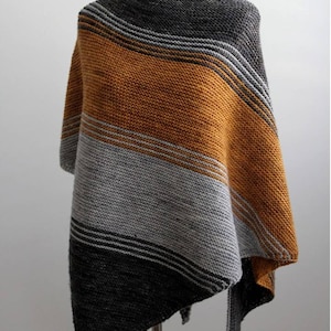 knit shawl pattern, Triangle scarf pattern, Hand-knit shawl, Easy shawl knitting pattern, Hand-knitting, PDF Knitting pattern, ENGLISH ONLY
