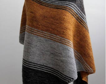 KNITTING PATTERN, knit shawl pattern, Triangle scarf pattern, Instant Download, NOT finished product, easy knitting pattern, shawl patern