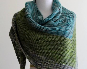 Knitting Pattern- knit shawl, knit scarf pattern, PDF Instant Download Knitting Pattern, NOT a finished product, make it yourself tutorial