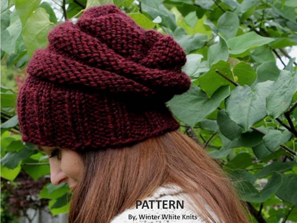 Knit Hat Pattern Knitting Pattern PDF Instant Download | Etsy