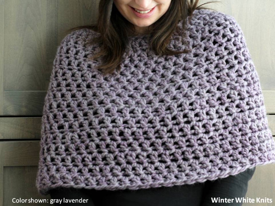 Capelet, Cozy Shawl Capelet, Capelet Sweater, Shoulder Warmer, Soft ...