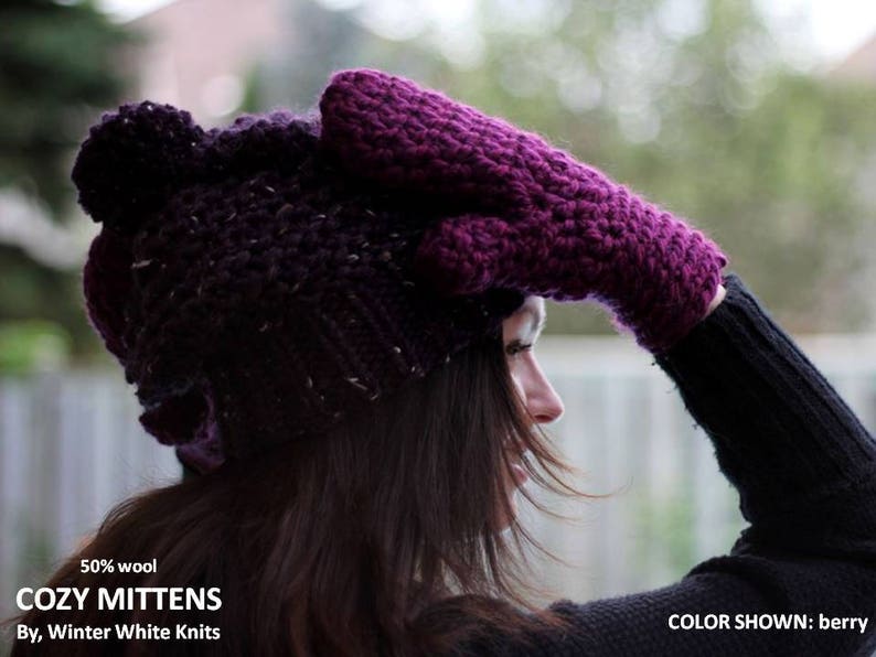 Cozy Mittens Mustard Yellow Knit Mittens Handmade Mittens Etsy