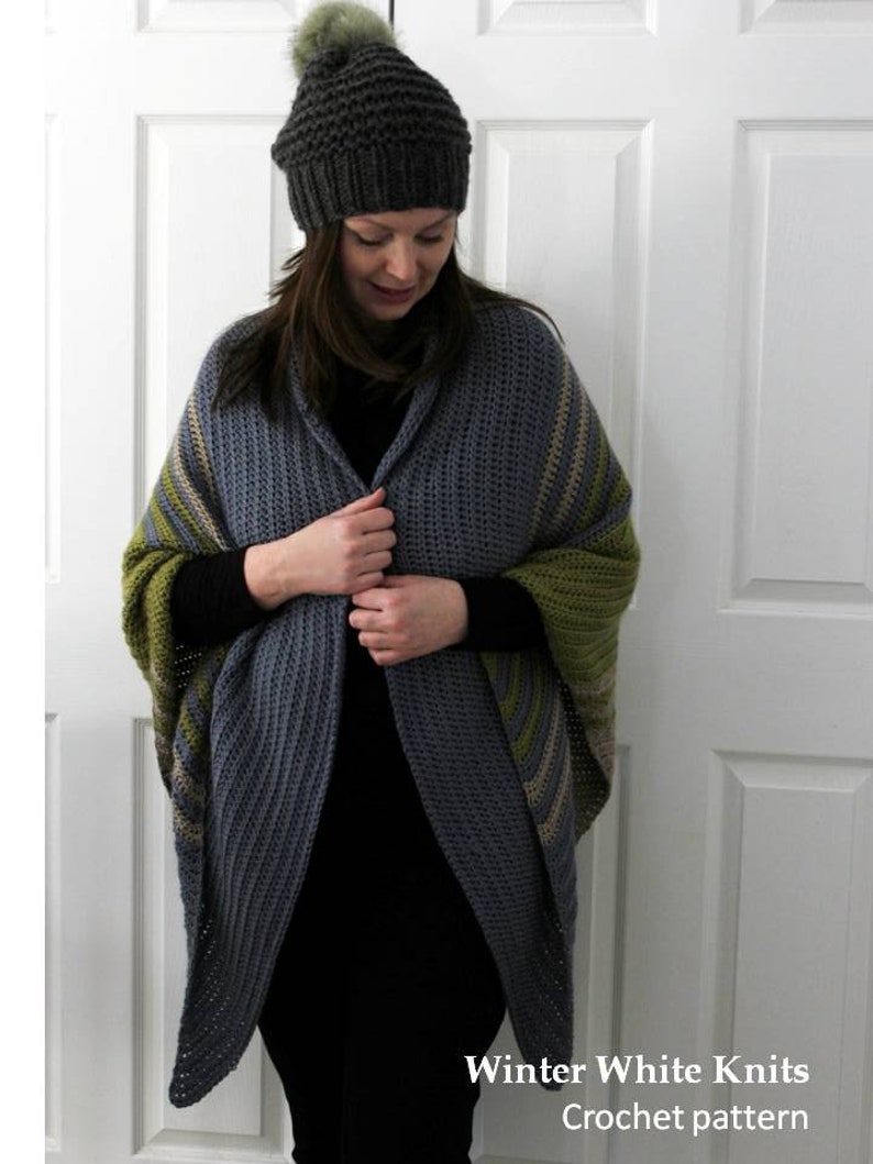 oversized shawl wrap pattern