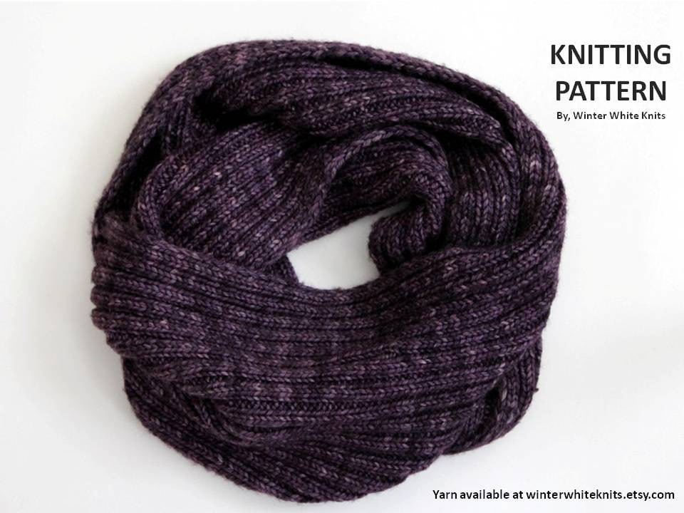 Pattern knit scarf PDF Instant Download Knitting Pattern | Etsy