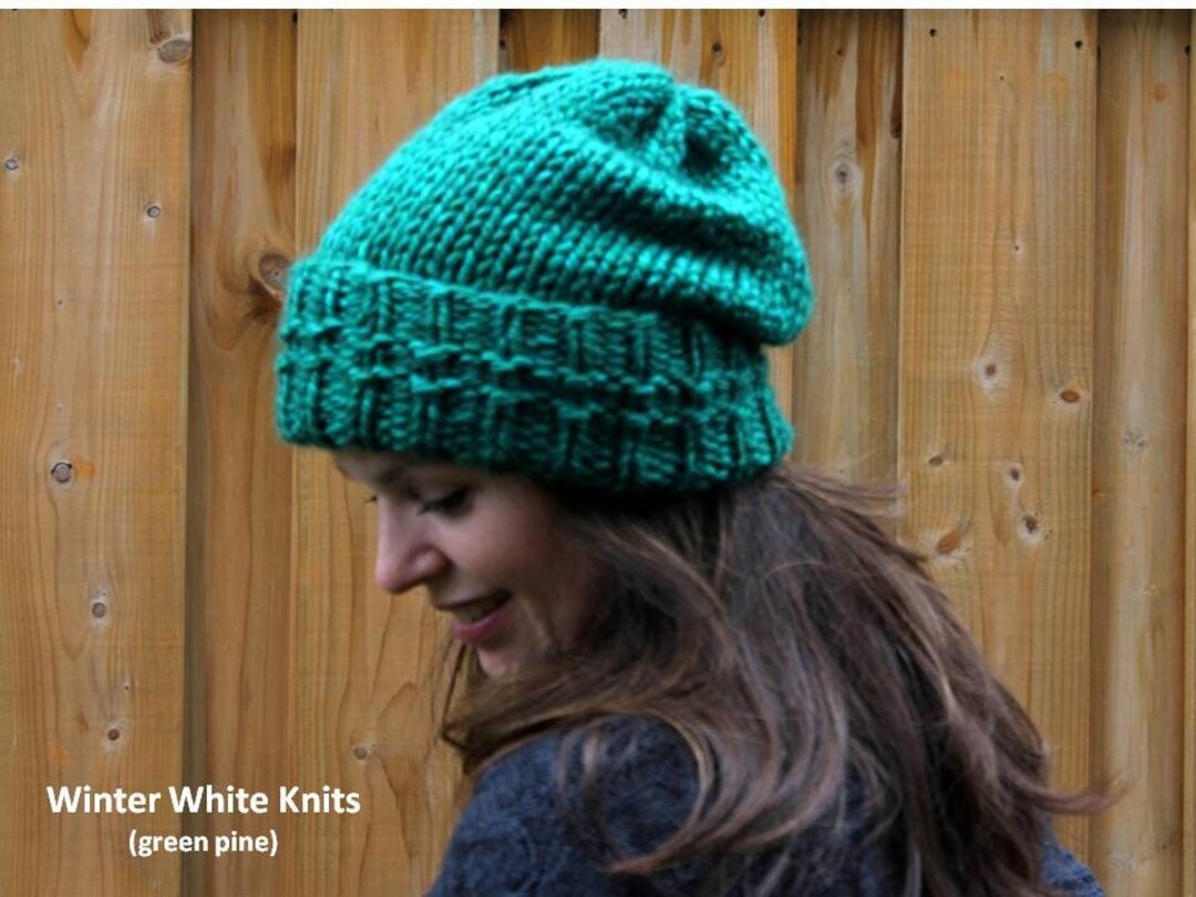 Chunky Knit Hat Handknit Hat Winter Knit Hat Hand Knit Etsy Canada