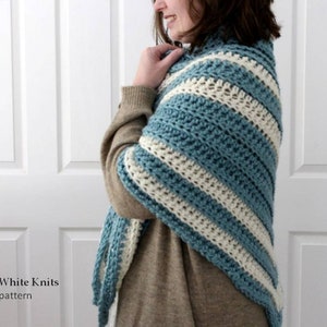 Crochet Shawl Pattern, Triangular Crochet Scarf Pattern (PDF - English language)