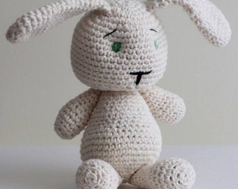 Pattern-bunny, crochet amigurumi, crocheted toy pattern