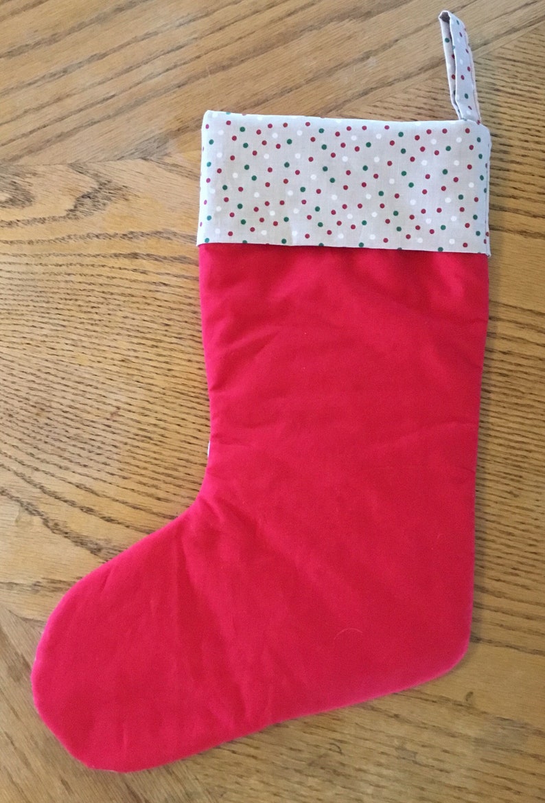 Cow Christmas stocking