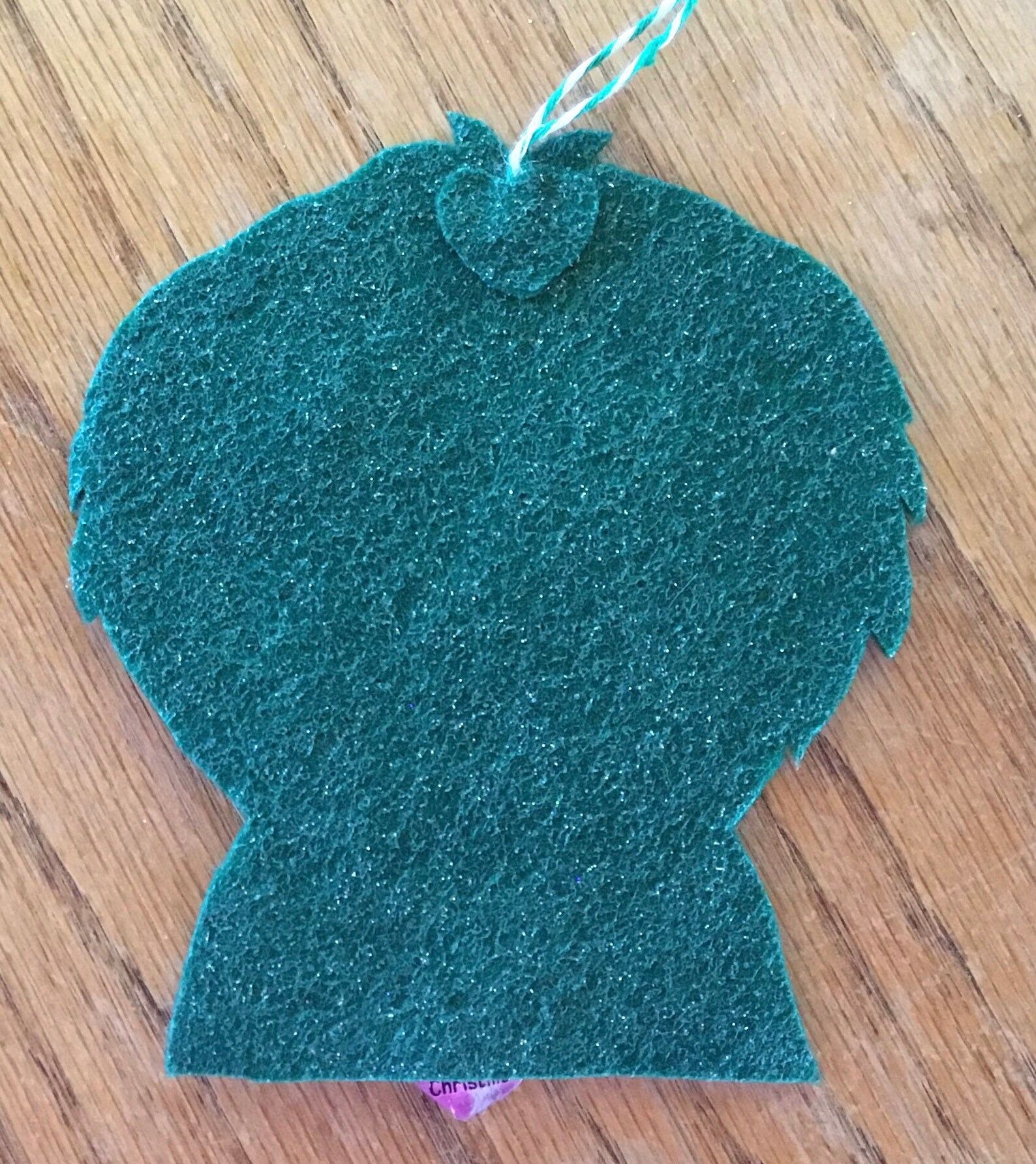 Hand Knit Alpaca Wool Christmas Ornament - Bichon Frise Dog Arcadia Home main image 1