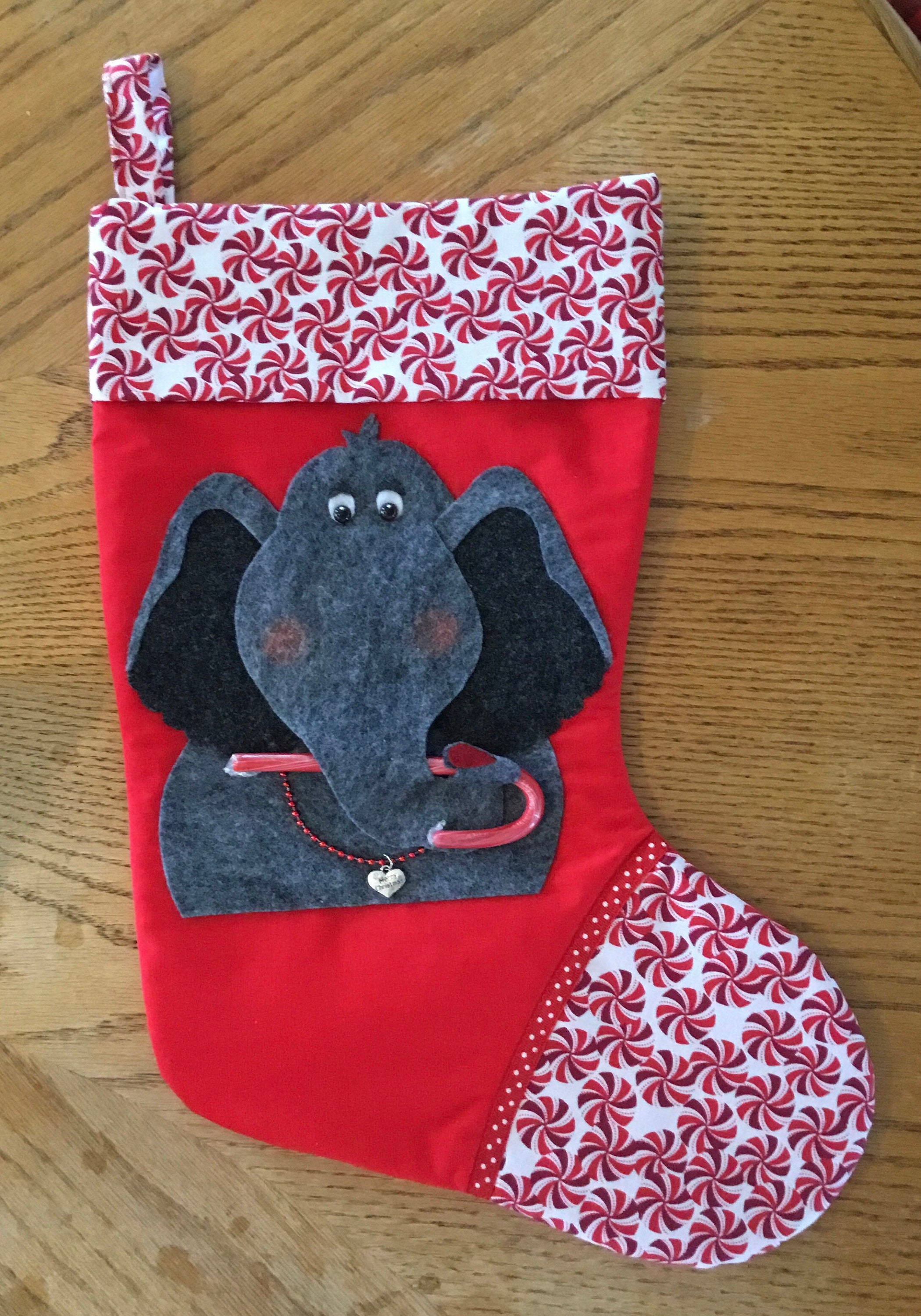 The Holiday Aisle Elephant Christmas Stocking