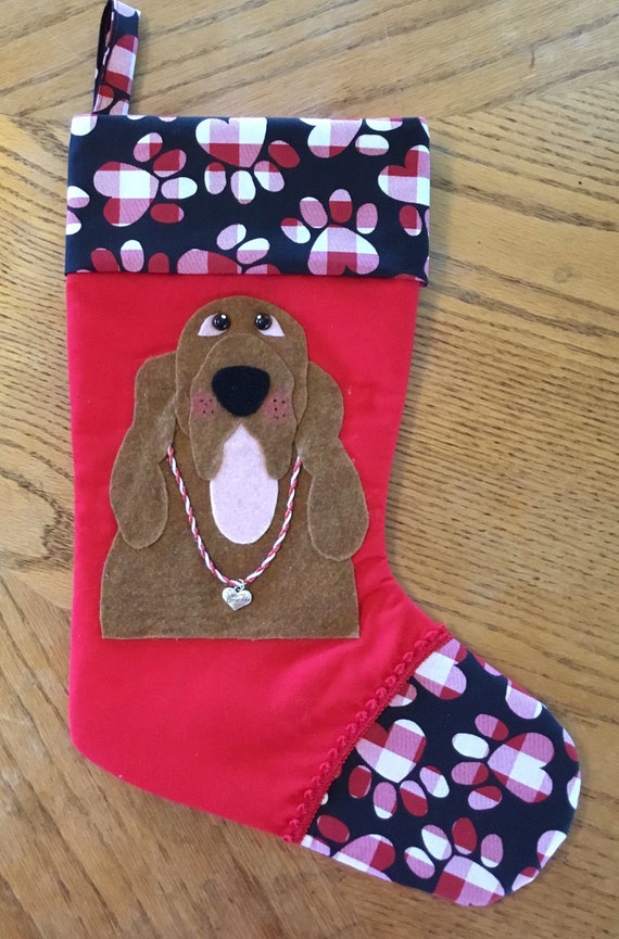 Bloodhound Christmas Stocking Etsy