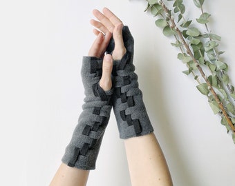 Fingerless Gloves Womens, Long Arm Warmers, Fingerless Mitten, Knit Handwarmers, Cozy Study Gift, Outdoor Gifts for her