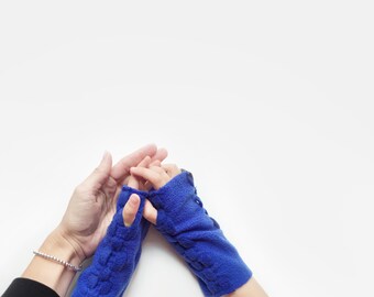 Kids Fingerless Gloves/Glittens, Child convertible mittens, toddler arm warmers, winter handmade kids gift, childrens fleece glove/mitten