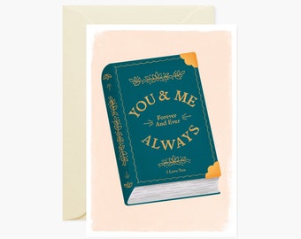 You & Me Always Book Greeting Card