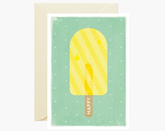 Ice-Lolly Birthday Greeting Card