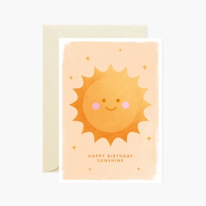 Happy Birthday Sunshine Greeting Card