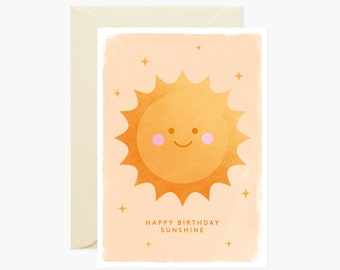 Happy Birthday Sunshine Greeting Card